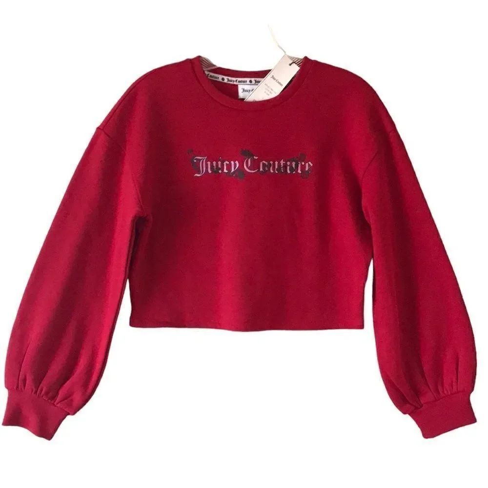 NEW Juicy Couture Crop Red Sweatshirt
